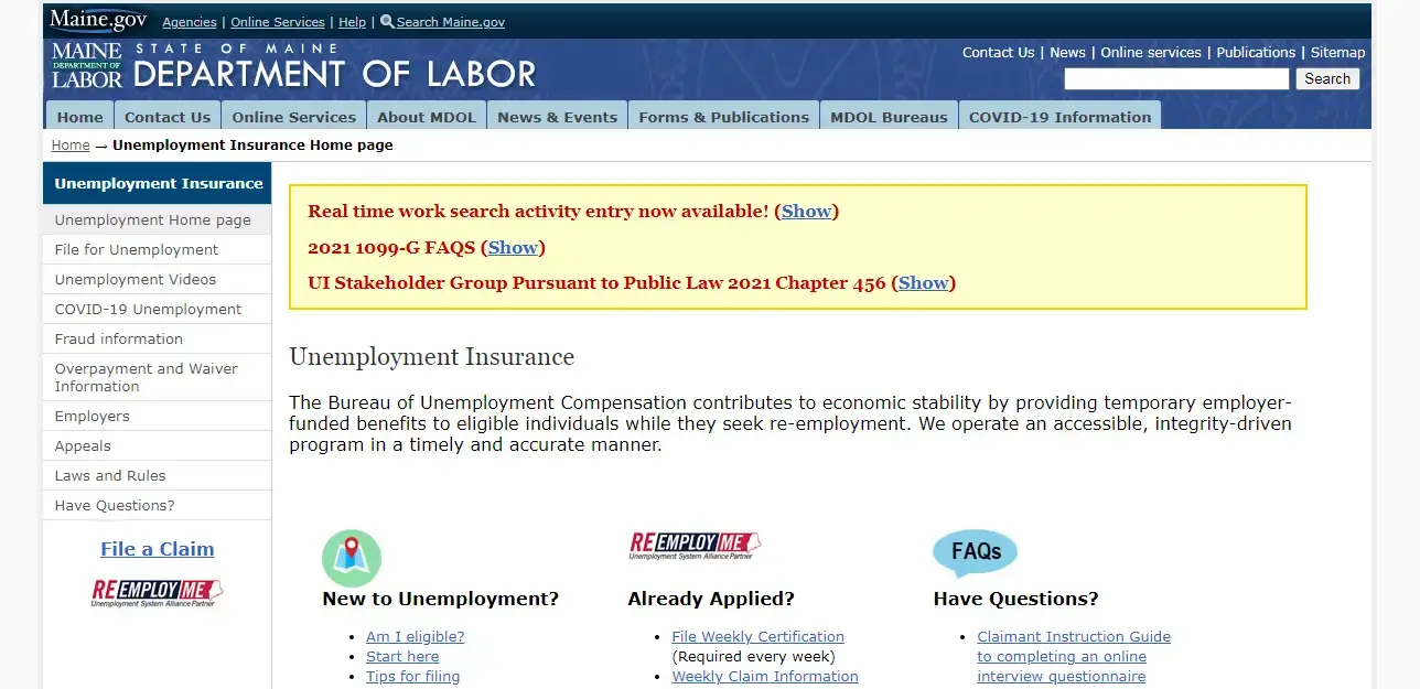Maine Unemployment Insurance Benefits Guide 2024