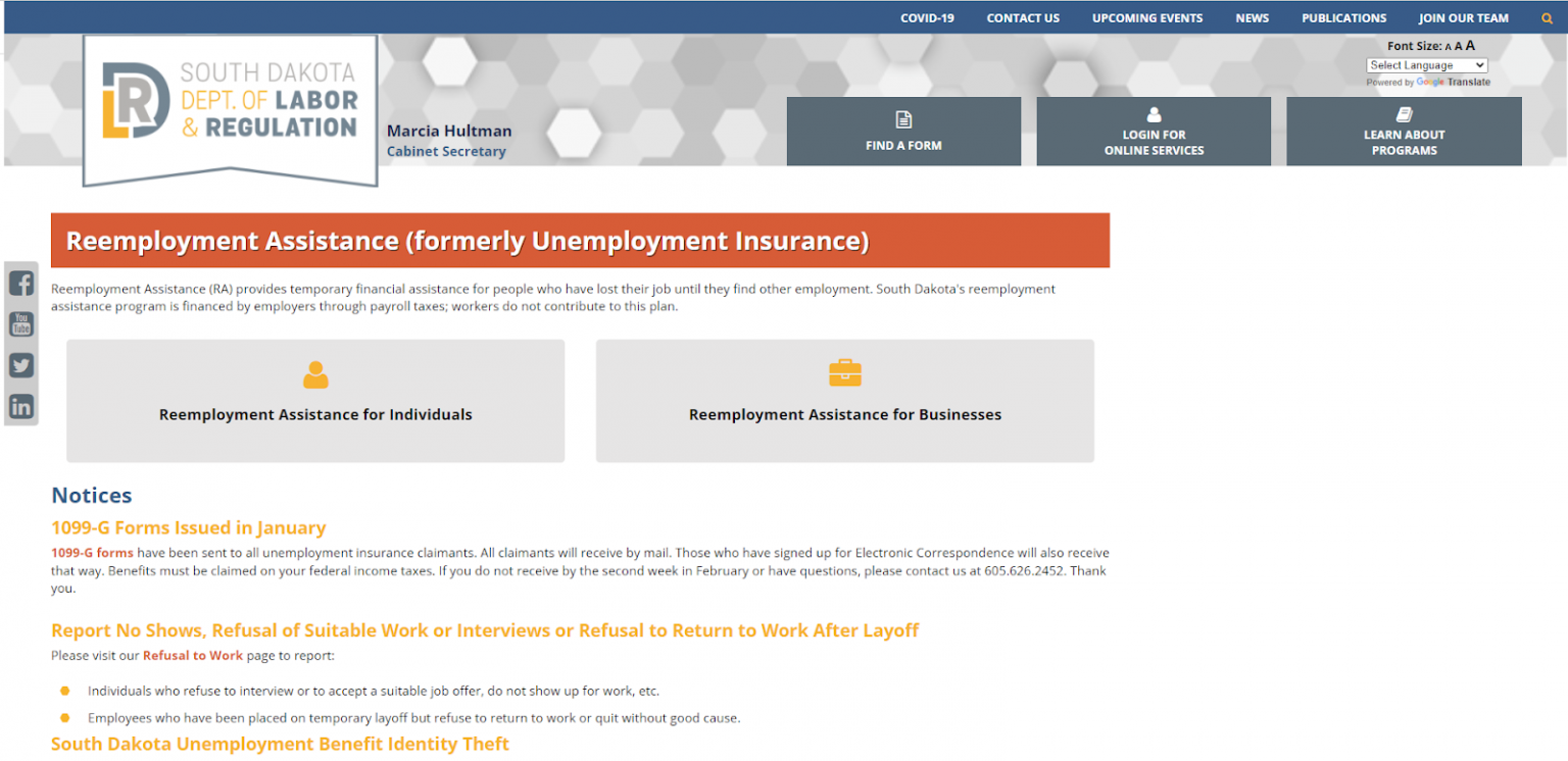 South Dakota Unemployment Insurance Benefits Guide 2024