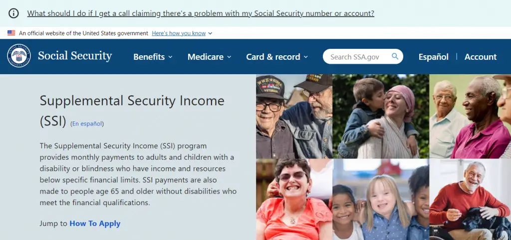 Credits: Supplemental Security Income (SSI), home care and family support grant,
